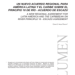UN NUEVO ACUERDO REGIONAL PARA AMÉRICA LATINA Y EL CARIBE SOBRE EL PRINCIPIO 10 DE RÍO - ACUERDO DE ESCAZÚ